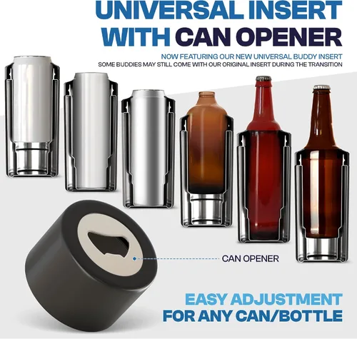 Vista 5 de Frost Buddy Enfriador universal de latas, se adapta a 12 y 16 onzas