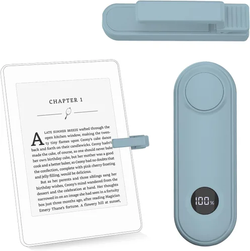 Vista 12 de Girador de páginas remoto para accesorios de lectura Kindle, Clicke para iPad, iPhone, Android, tabletas, libros electrónicos, lentes de lectura