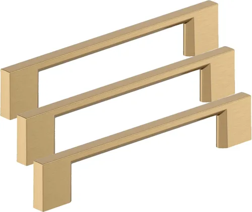 Vista 57 de Amerock 10BX37131CZ Tirador de gabinete Champán Bronce 3-3/4 pulgadas (96mm) de centro a centro Paquete de 10 unidades Cityscape Herrajes