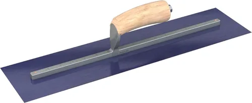 Vista 11 de Bon 66-175 - Paleta de acero con acabado urbano, cuadrada, acero azul, 12 x 3 pulgadas, madera Manija de madera