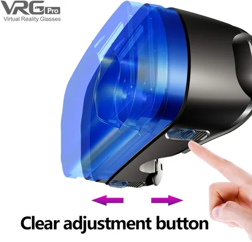 Vista 6 de VR Headset with Controller VR Glasses Compatible with 50-70inches iPhone Android 3D HD Virtual Reality Headset with Anti-Blue Light Eye Protected