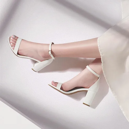 Vista 5 de DREAM PAIRS - Sandalias de tacón grueso y bajo para mujer