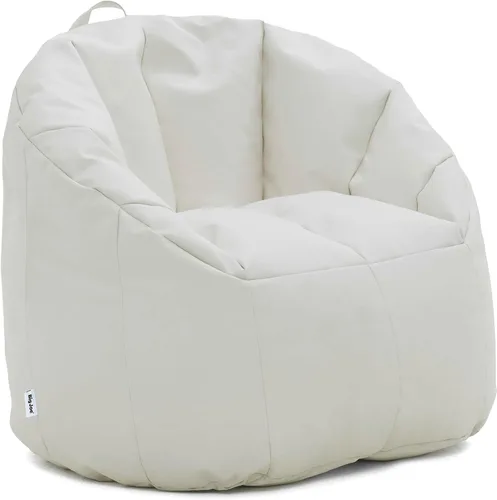 Vista 25 de Big Joe Milano - Silla de Puf con Cuero Montana Negro Vibe