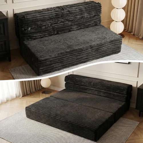 Vista 10 de Colchón Plegable Tamaño Twin, Sofá Cama Convertible 3 en 1, Sofá Cama Plegable, Sofá de Suelo, Sofá Lounge, Colchón para Dormir para Sala de Estar