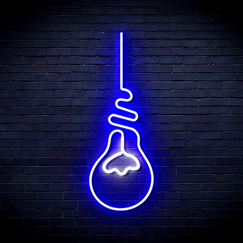 Vista 19 de AdvPro Muestra de neón LED de silicona flexible de bombilla - azul - st16s42-fnu0064-b