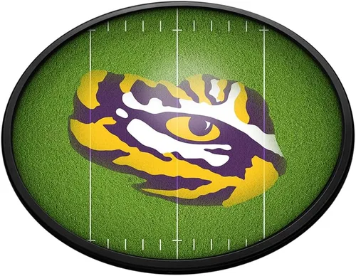 Vista 18 de The Fan-Brand NCAA Alabama Crimson Tide: Letrero de pared ovalado con luz – Decoración de fútbol, baloncesto, béisbol y deportes universitarios