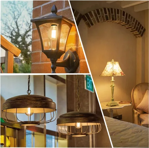 Vista 6 de Bombillas LED Edison A21 regulables, 2700 K, blanco suave, paquete