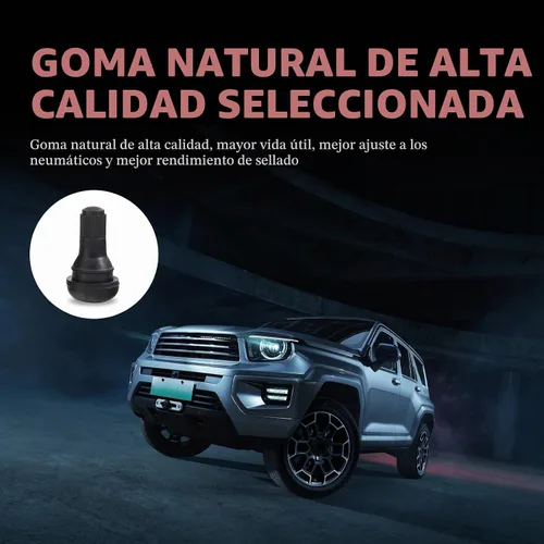 Vista 3 de 5 piezas de vástago de válvula de neumático a presión, repuesto duradero TR412 sin cámara, vástago de válvula universal para neumáticos automotrices