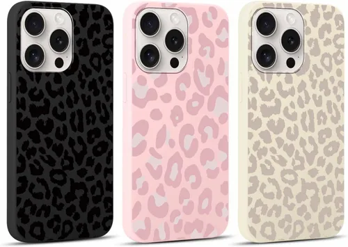 Vista 26 de Paquete de 3 Lindas Fundas con Estampado de Guepardo para iPhone 7/8/SE 2020/SE 2022 de 4.7", Fundas de Diseño Estético de Leopardo de Silicona