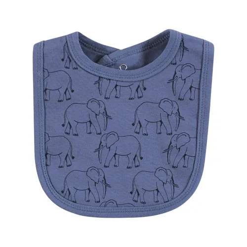 Vista 7 de Touched by Nature - Baberos unisex de algodón orgánico para bebé, cacahuete azul, talla única