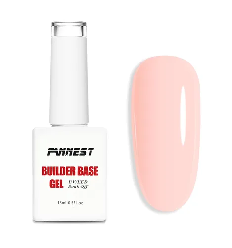 Vista 9 de Kit de Gel Constructor Gel Base de Goma Esmalte de Uñas, 15ml*2pcs (0.51 fl oz x 2 piezas) Para Engrosamiento de Uñas, Extensión de Fortalecimiento