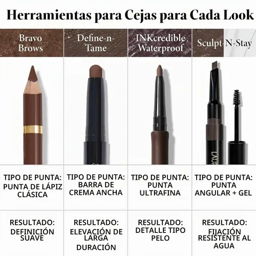 Vista 10 de LAURA GELLER NEW YORK Bravo Brows - Lápiz suave + cepillo, color rubio