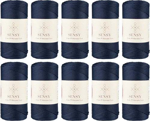 Vista 146 de Sensy Premium 2mm 229.5 metros de cuerda de poliéster 100% cordón de polipropileno Cordón de macramé 2mm Cordón para bolso de crochet Hilo