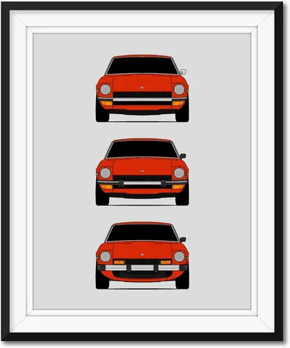 Vista 7 de Custom Car Posters Póster hecho a mano compatible con Datsun 240Z 260Z 280Z, generaciones e impresión de Datsun S30/Nissan S30 (Nissan Fairlady Z)