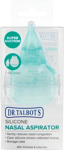 Vista 7 de Aspirador nasal Dr. Talbot's para bebés - silicona - con estuche de almacenamiento - Elefante azul