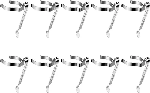 Vista 20 de Paquete de 10 linternas B101 – Clip duradero de acero inoxidable para bolígrafo y clip para tapa, cómodo de llevar B101X10