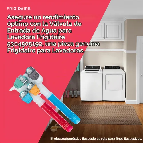 Vista 4 de Frigidaire 5304505192 Válvula de entrada de agua para lavadoras