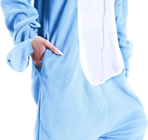 Vista 7 de dressfan - Pijama y disfraz de dibujos animados, unisex, de tiburón gris, para adultos, niños, adolescentes, mujeres y hombres