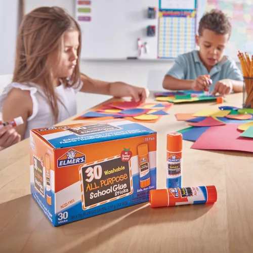 Vista 5 de Elmer's Barras de pegamento multiusos para la escuela, lavables, 0.25 oz, 30