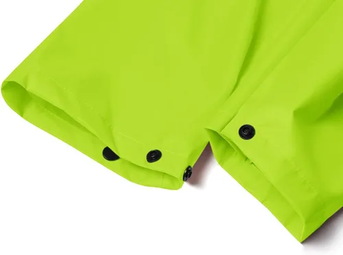 Vista 5 de Chaqueta de lluvia de seguridad larga con capucha para hombre, impermeable, poncho de emergencia