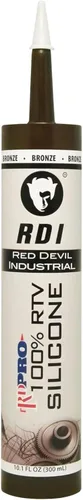 Vista 6 de Red Devil 08162I RD PRO RTV de grado industrial 100% silicona resistente a la intemperie, tubo de 10.1 oz, almendra, paquete de 1