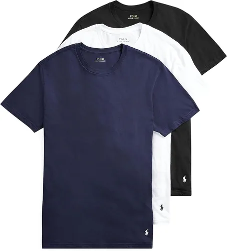 Vista 7 de POLO RALPH LAUREN Men's T-Shirt, 3-Pack, Classic Men's Cotton Crewneck Shirts, Moisture-Wicking, (Long, Big & Tall)