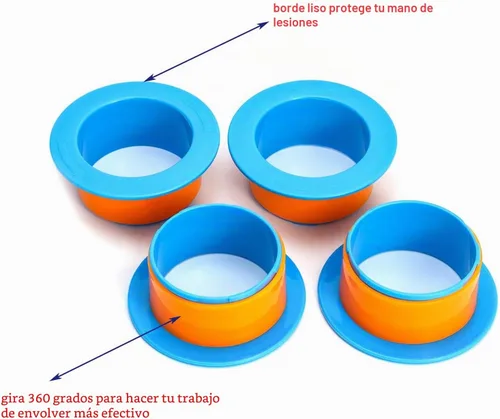 Vista 6 de 3 pares de película elástica de plástico protector de mano, mango protector de película elástica, extractor de película manual, compatible