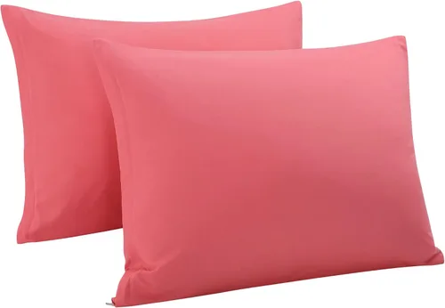 Vista 28 de uxcell Fundas de almohada tejidas de 100% algodón egipcio, fundas de almohada suaves y transpirables con cierre de cremallera, 2 fundas de almohada