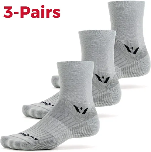Vista 2 de Swiftwick - ASPIRE CUATRO (3 pares) calcetines de ciclismo y senderismo, ajuste de compresión