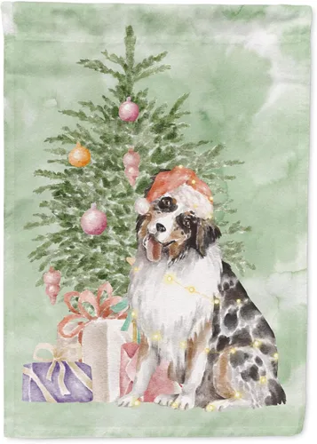 Vista 26 de Caroline's Treasures CK8213GF Bulldog Inglés #2 Regalos de Navidad y árbol de jardín Bandera de buzón Bandera decorativa para patio exterior, patio