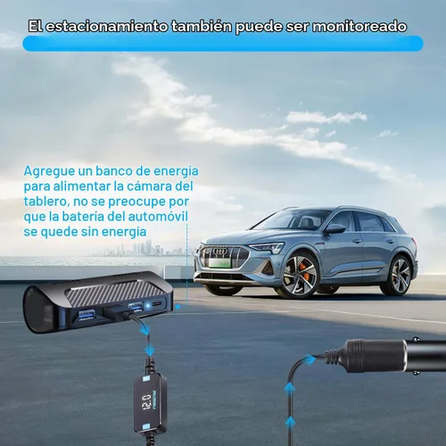 Vista 2 de FARSENSE Adaptador USB A a enchufe de cigarrillos de 12V - Cable convertidor de enchufe de encendedor de cigarrillos de coche de 5V DC USB C a 12V
