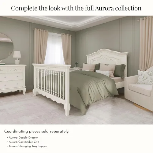 Vista 6 de Evolur Riel de cama Aurora, encaje marfil