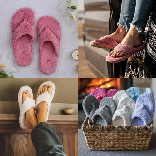 Vista 5 de Acorn - Sandalias de spa para mujer con espuma viscoelástica de alta calidad