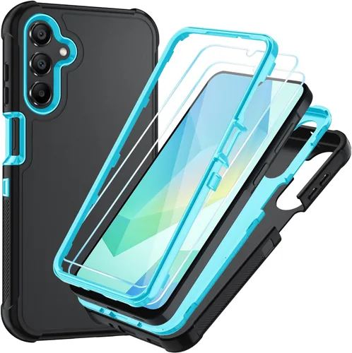 Vista 15 de Funda para Samsung Galaxy A16 5G: Cubierta de Teléfono a Prueba de Golpes de 3 Capas con Protector de Pantalla HD, Protección Híbrida Protectiva