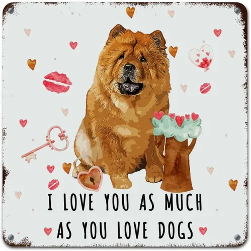 Vista 20 de Wall Decor Metal Sign Love Mails French Bulldog Sign I Love You As Much As You Love Dog Retro Street Hanging Sign Saint Valentine's Day Metal Plaque