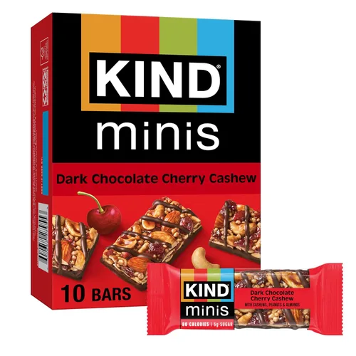 Vista 6 de KIND Minis, almendras y sal marina de caramelo, 0.7 onzas (paquete de 10)
