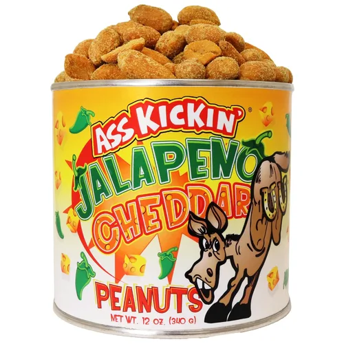 Vista 10 de ASS KICKIN' Cacahuetes Bacon Ranch – 12oz – Último regalo gourmet de cacahuetes – Pruébalo si te atreves!