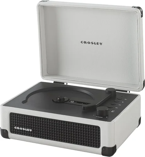 Vista 15 de Crosley CR3505DP-WF Reproductor de CD Cruiser, granja blanca Casa de campo blanca