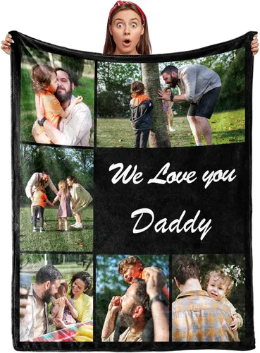 Vista 17 de Envío al día siguiente, manta personalizada para parejas con fotos, manta de franela personalizada, regalos para novio, novia, manta personalizada
