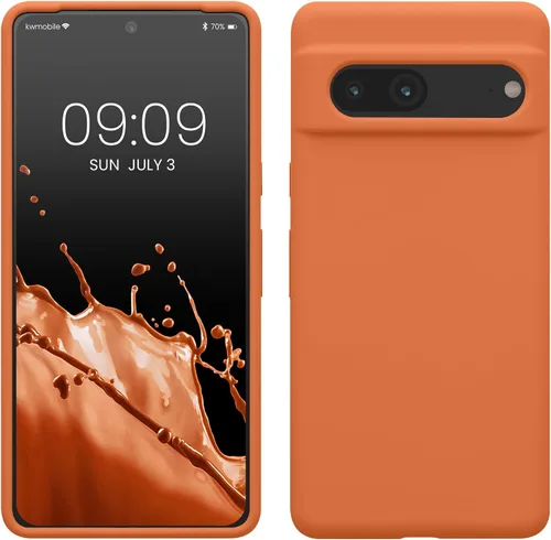 Vista 55 de kwmobile Funda compatible con Google Pixel 7 - Funda de silicona TPU con acabado suave - Piedra antigua