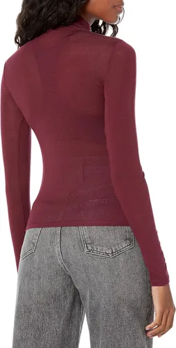 Vista 2 de Vince Mujer Dbl Layer Mock Nk LS