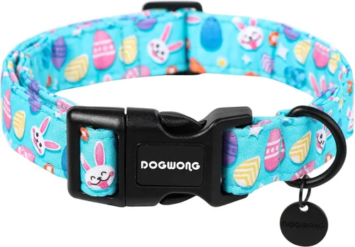 Vista 64 de DOGWONG Collar de perro de San Valentín, collar de perro con estampado de corazones para perros grandes, lindos collares de primavera, hembra