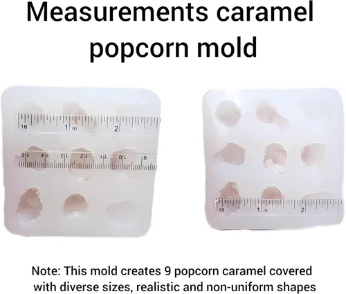 Vista 7 de Molde de silicona para palomitas de caramelo - Molde para hacer velas - Molde de resina - Molde de jabón - Molde flexible realista NC083