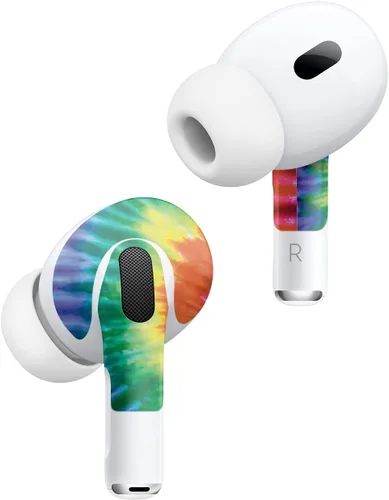 Vista 2 de MightySkins - Fundas compatibles con Apple AirPods Pro 2 - Espiral de teñido anudado Funda protectora de vinilo duradera y única Fácil