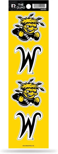 Vista 7 de Rico NCAA Quad calcomanía, Rojo