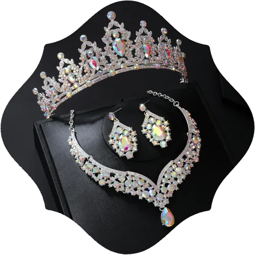 Vista 13 de Conjunto de tiaras y corona Azul