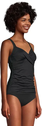 Vista 4 de Lands' End Traje de baño tankini con varillas, resistente al cloro, con control de abdomen, cuello en V