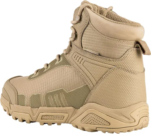 Vista 2 de FREE SOLDIER Botas de senderismo impermeables para hombre, botas de trabajo ligeras, botas tácticas militares, botas de combate duraderas