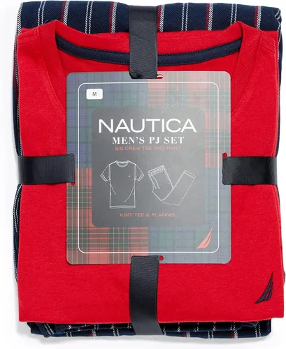 Vista 3 de Nautica Conjunto de pijama de franela para hombre