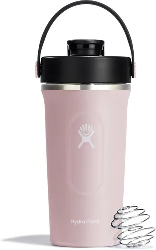 Vista 21 de Hydro Flask Botella agitadora – Botella de gimnasio de acero inoxidable aislada para preentrenamiento y proteína 24 onzas Agave Verde